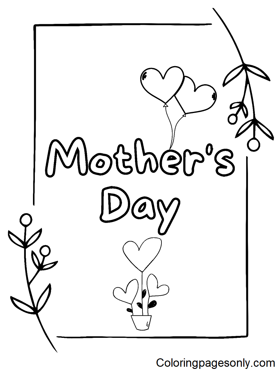 Mothers Day Sheets Coloring Pages