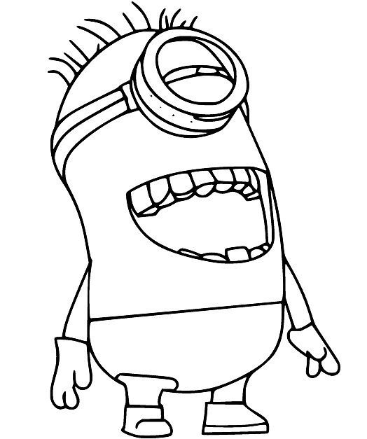 Super Mario Minions Coloring Pages - Minion Coloring Pages - Coloring ...