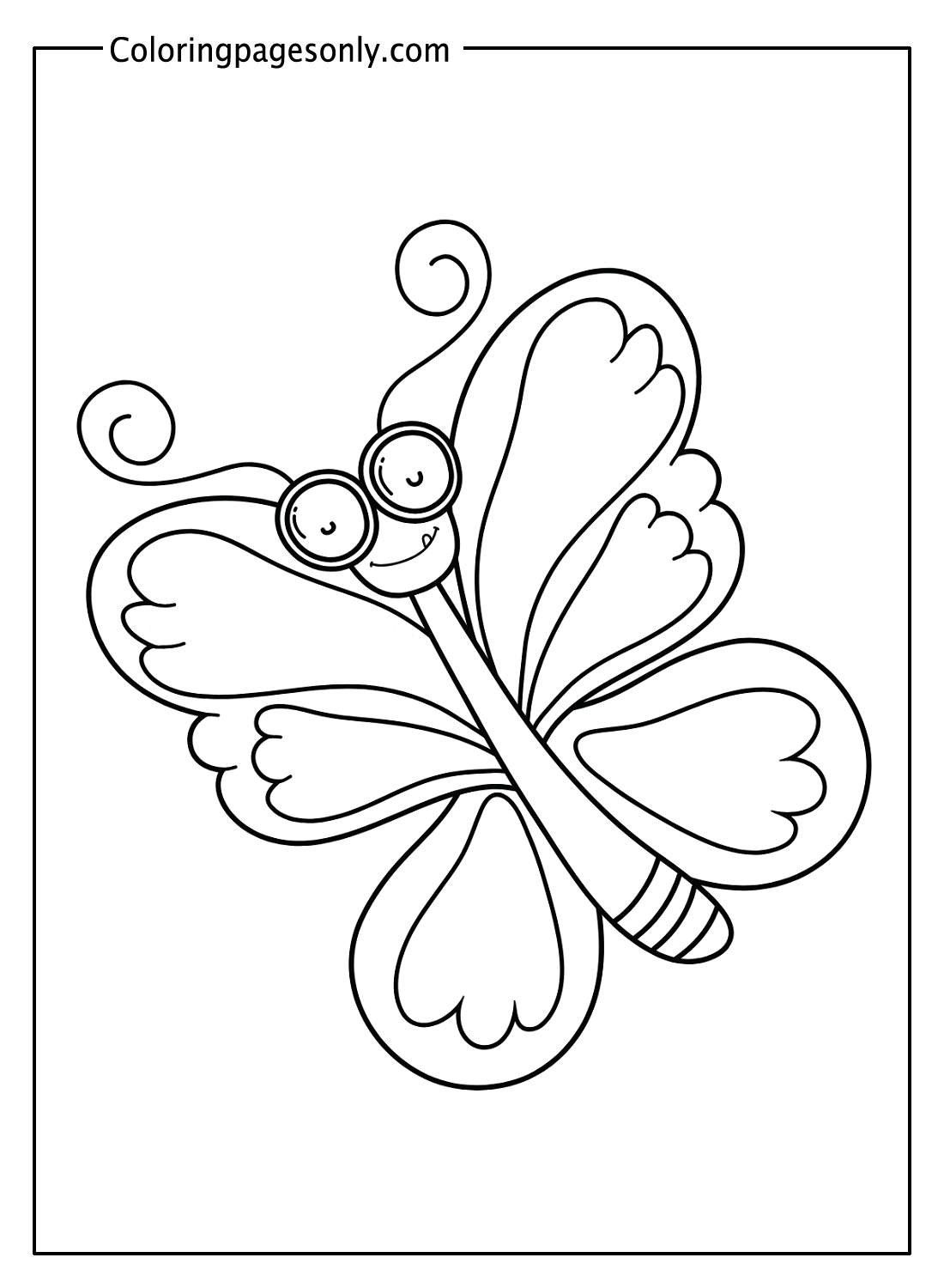 Pretty Butterfly Sheets Coloring Pages