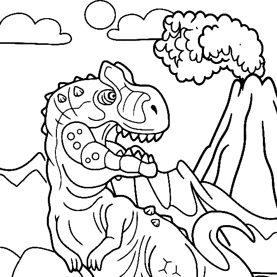 Stampa la pagina da colorare di Giganotosaurus