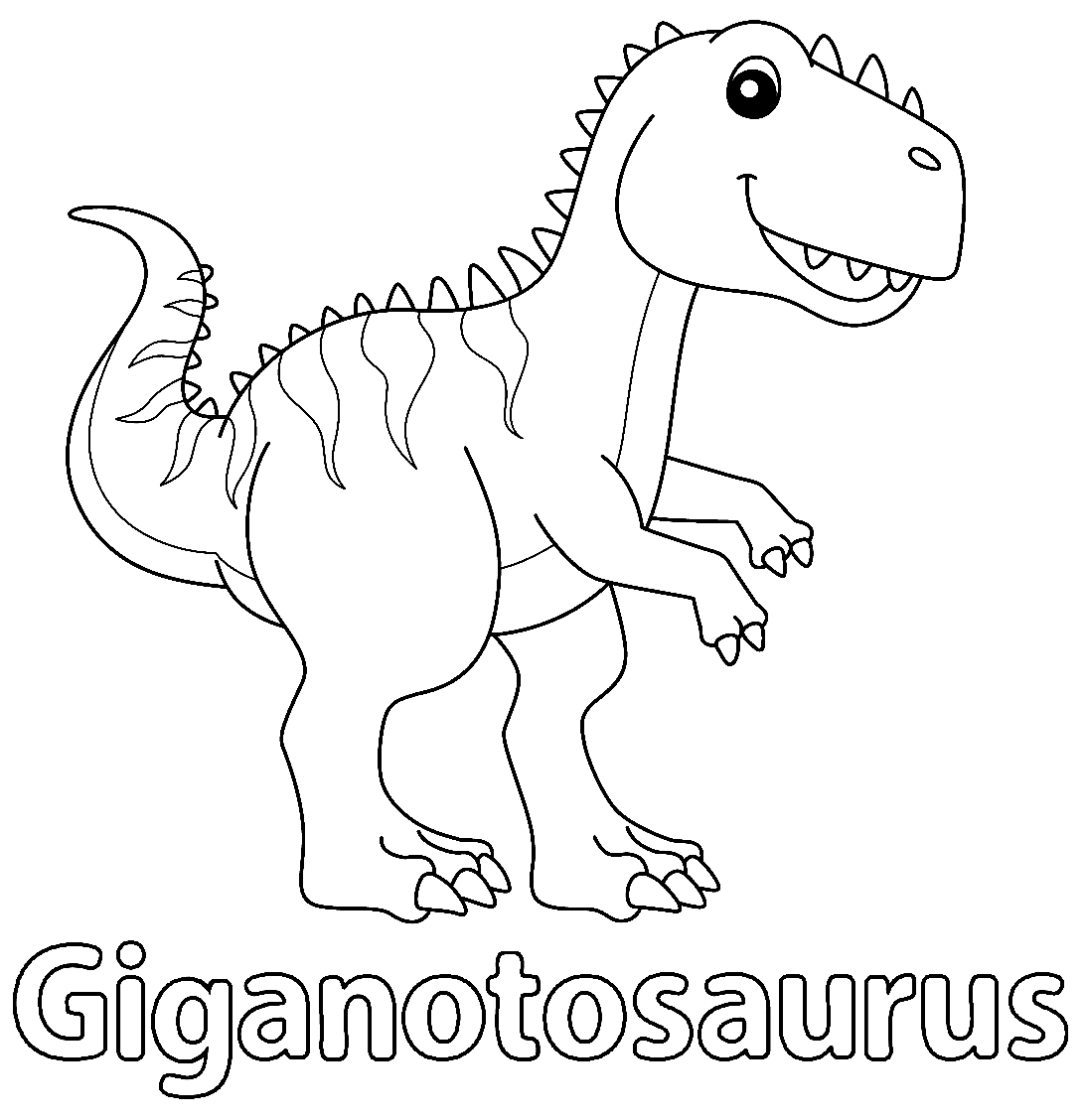 أوراق Giganotosaurus قابلة للطباعة من Giganotosaurus