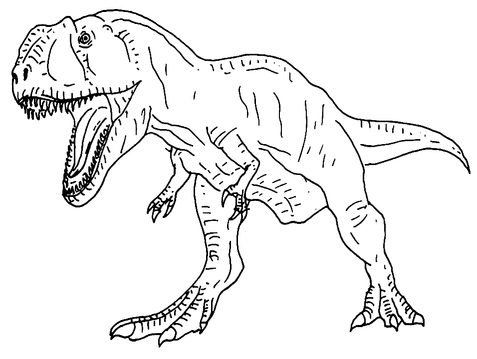 Afdrukbare Giganotosaurus kleurplaat