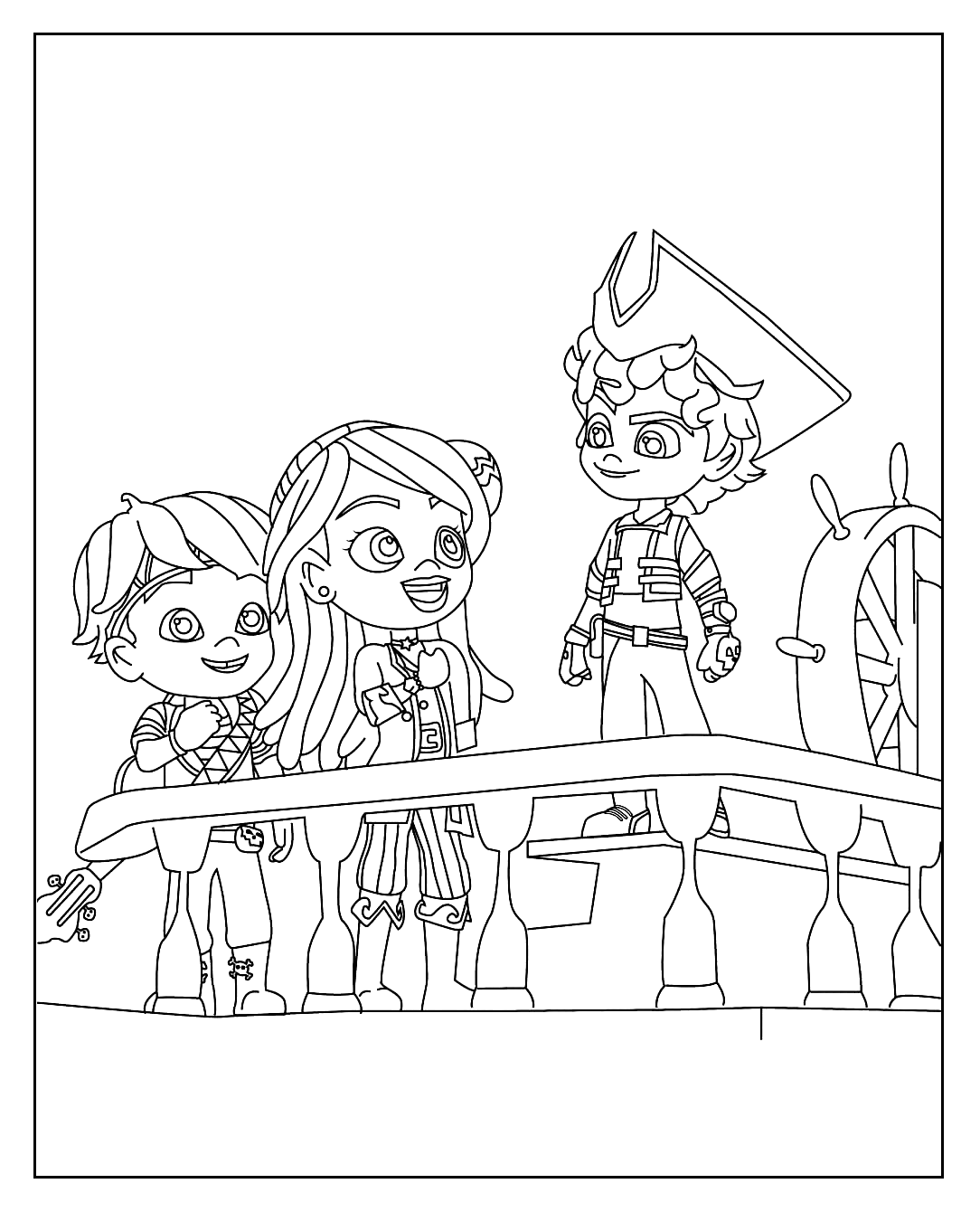 Santiago And Friends Coloring Pages