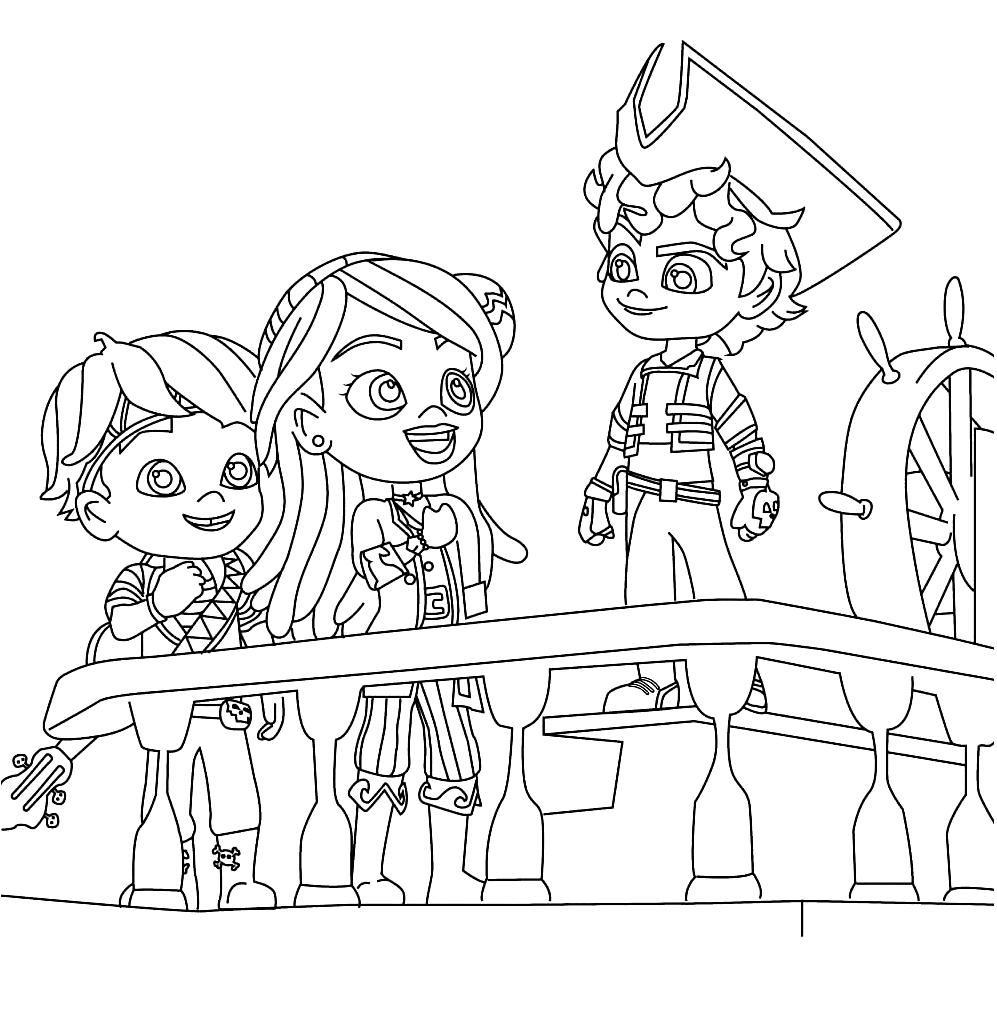 Santiago and Friends Coloring Pages