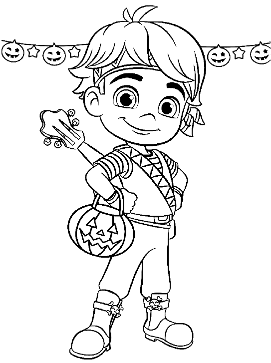 Santiago of the Seas Tomas Halloween Coloring Pages