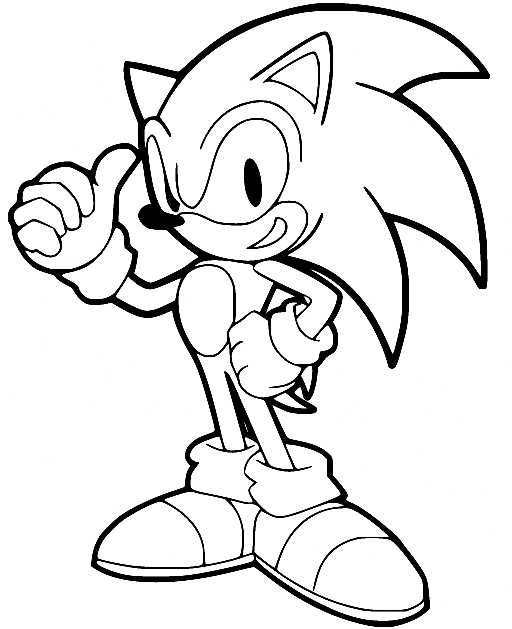 Sonic Thumbs Up de Sonic O Ouriço