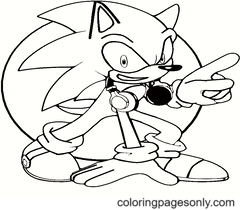 Sonic Para Colorear