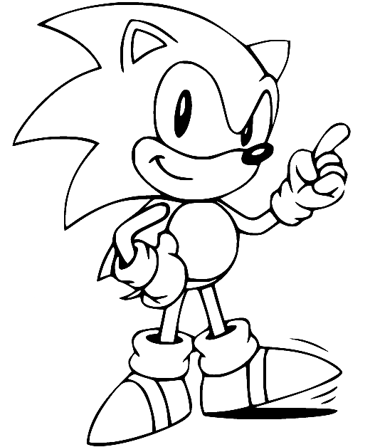 Sonic coloring sheets Coloring Page