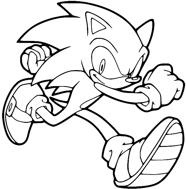 Sonic the Hedgehog Walking Coloring Pages