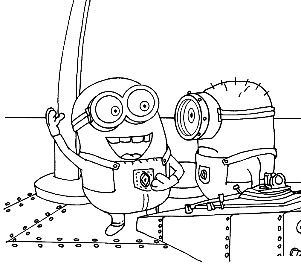 Stewart And George Coloring Pages