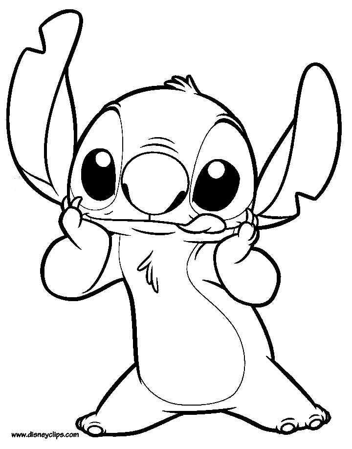 Stitch 1 Coloring Page