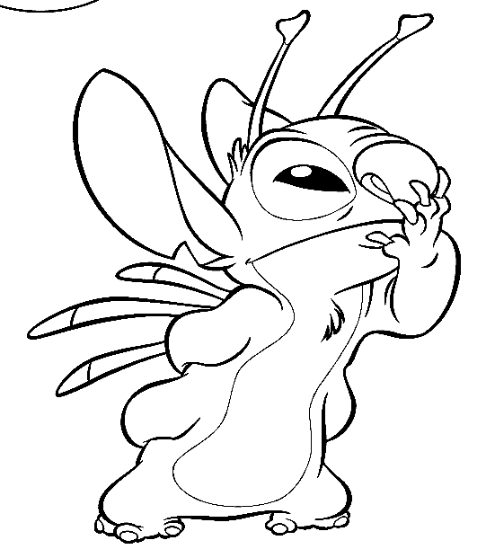 Stitch 10 Coloring Page