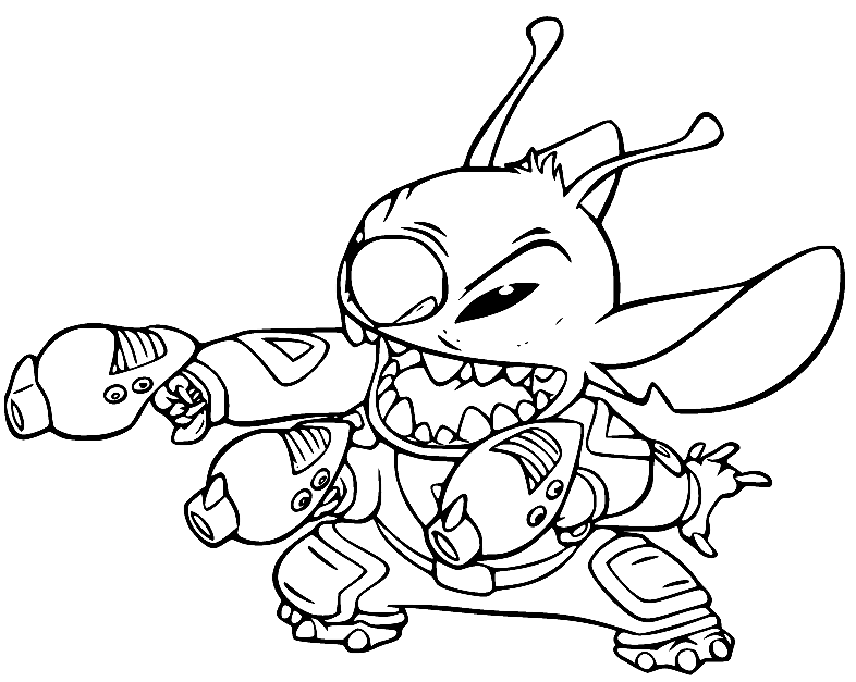 Stitch 17 Coloring Pages