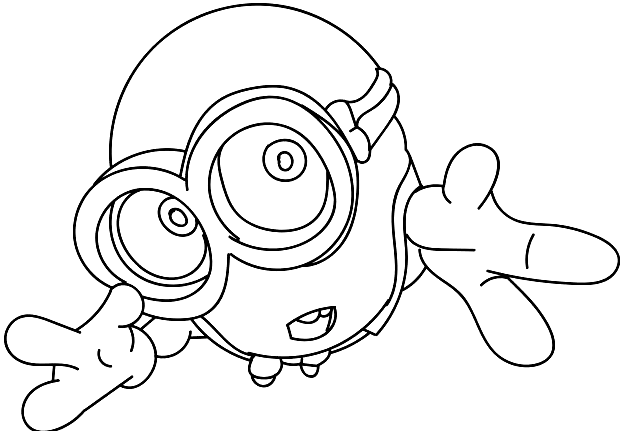Stunning Cute Minion Coloring Pages