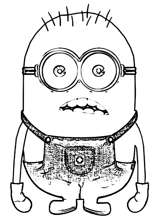 Surprising Miniondespicable Me Sadd7 Coloring Page