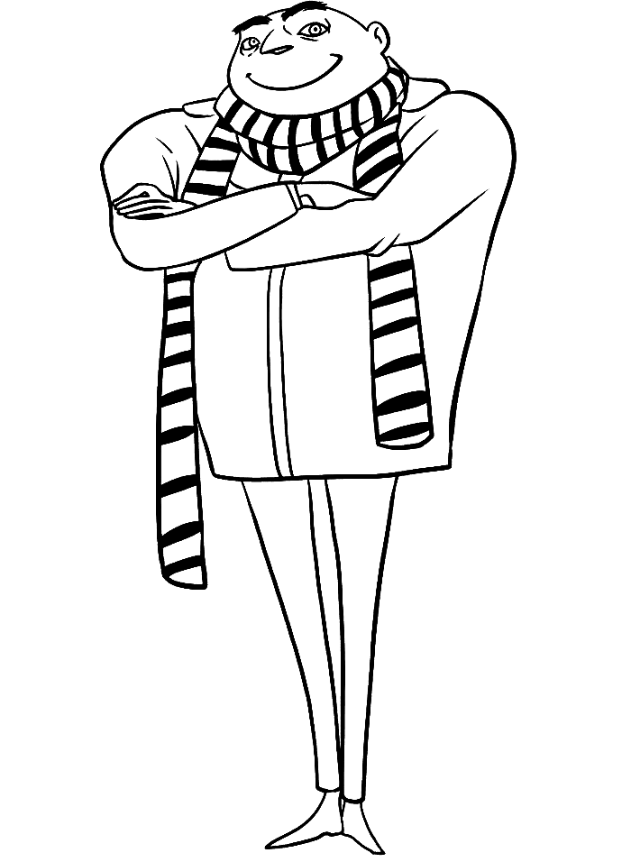 The Evil Gru Coloring Pages