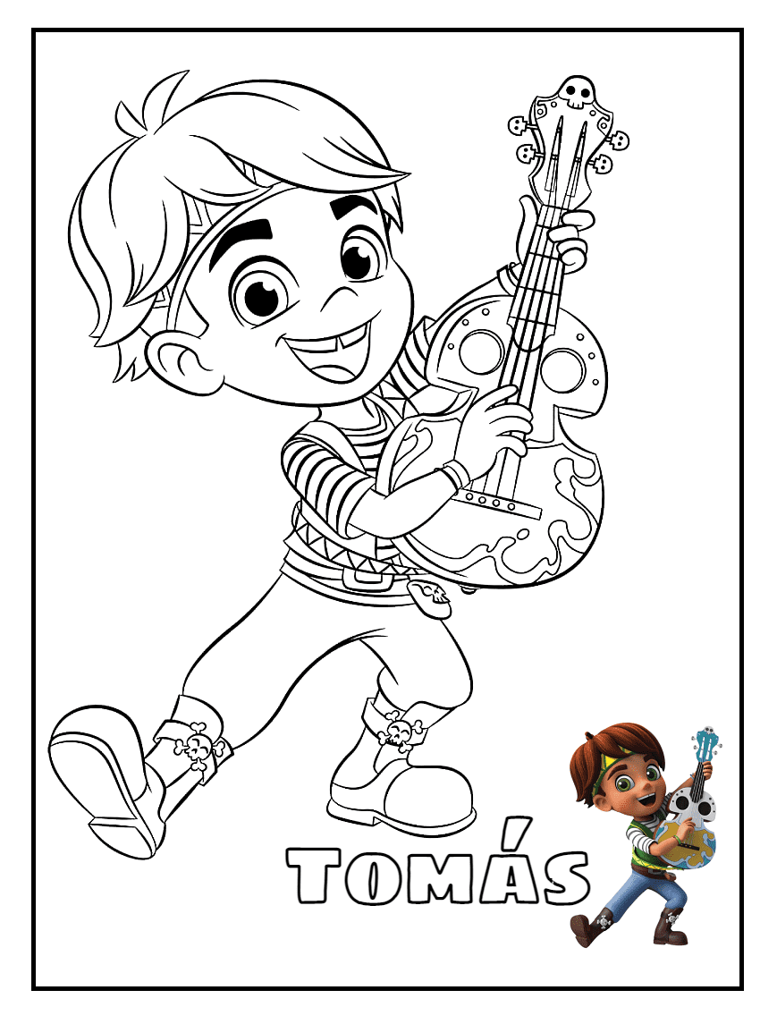 Tomás From Santiago Of The Seas Coloring Pages