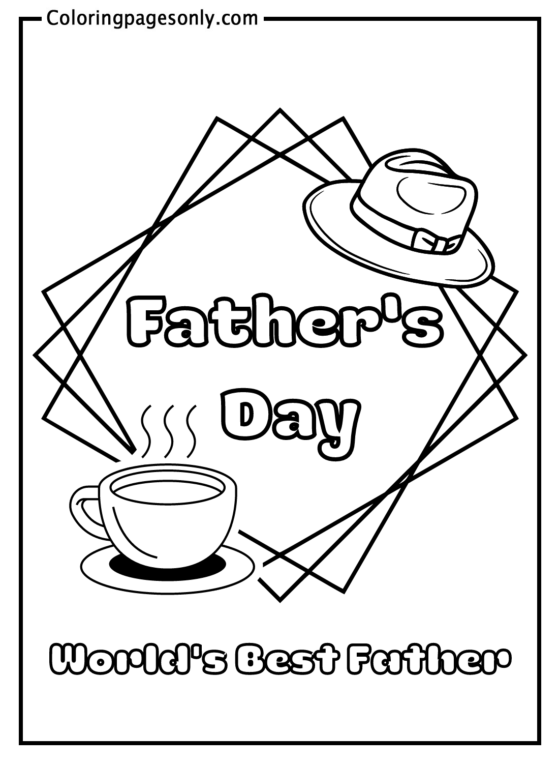 World's Best Father Coloring Pages