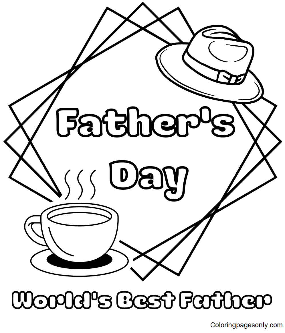World’s Best Father Coloring Pages