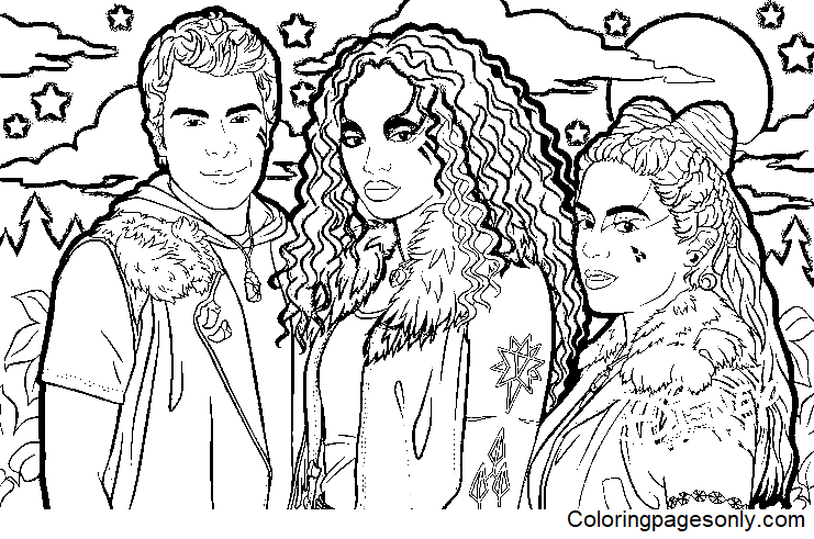Willa Zombies 2 Coloring Page Willa Zombies 2 Coloring Page