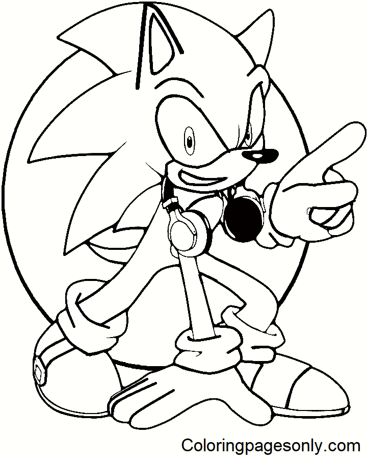 Sonic Printable Coloring Pages