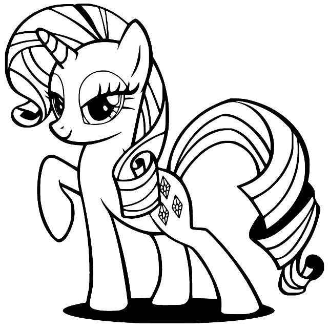 A Rarity Coloring Page