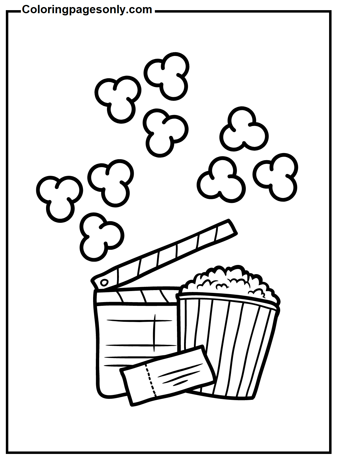 Dibujo De Cine Para Colorear Dibujos Sketch Coloring Page