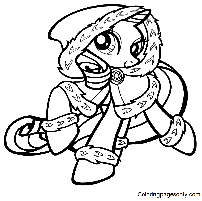 Cute Rarity Pony Coloring Page