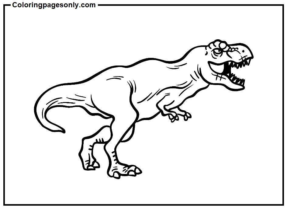 20 Free Printable Tyrannosaurus Rex Coloring Pages