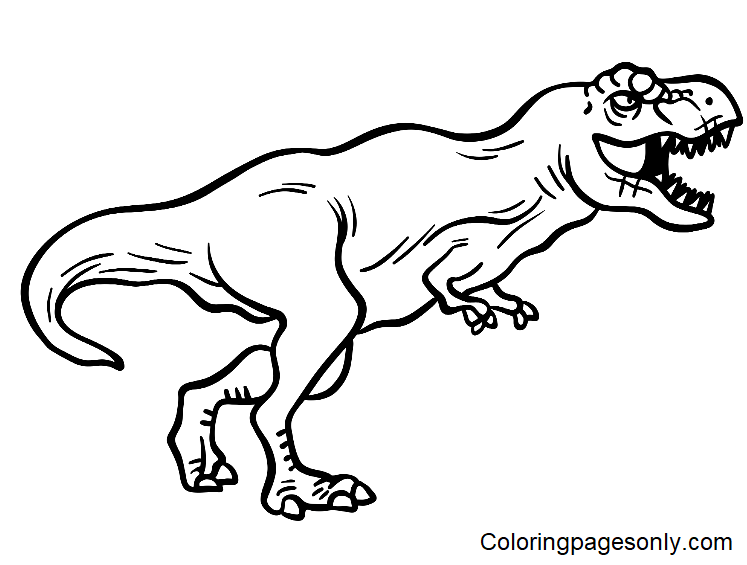 Dinosaur Tyrannosaurus Rex Coloring Pages