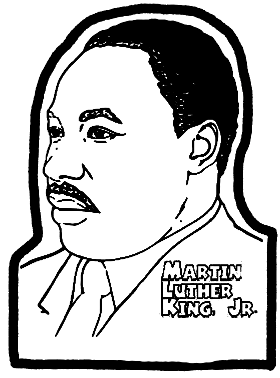 Dr Martin Luther King Jr Coloring Pages