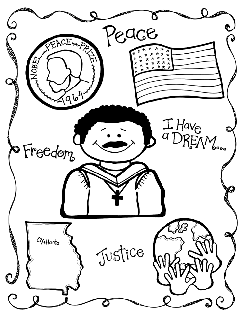 Free Martin Luther King Jr Coloring Pages