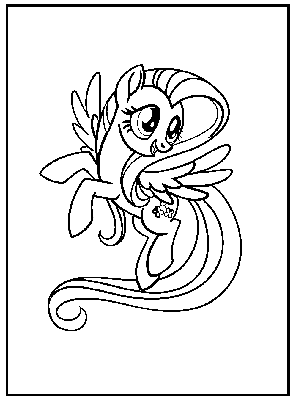 Free Printable Fluttershy MLP Coloring Pages
