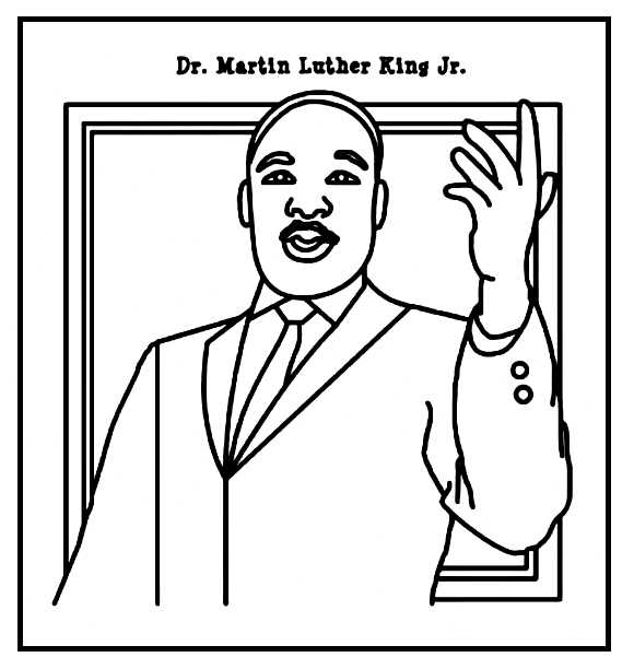 Martin Luther King para imprimir gratis de Martin Luther King Jr.