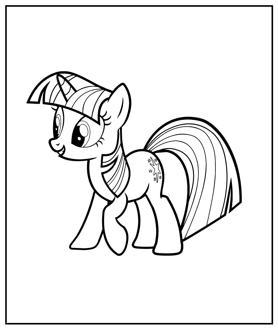 Free Printable Twilight Sparkle Coloring Pages Twilight Sparkle 