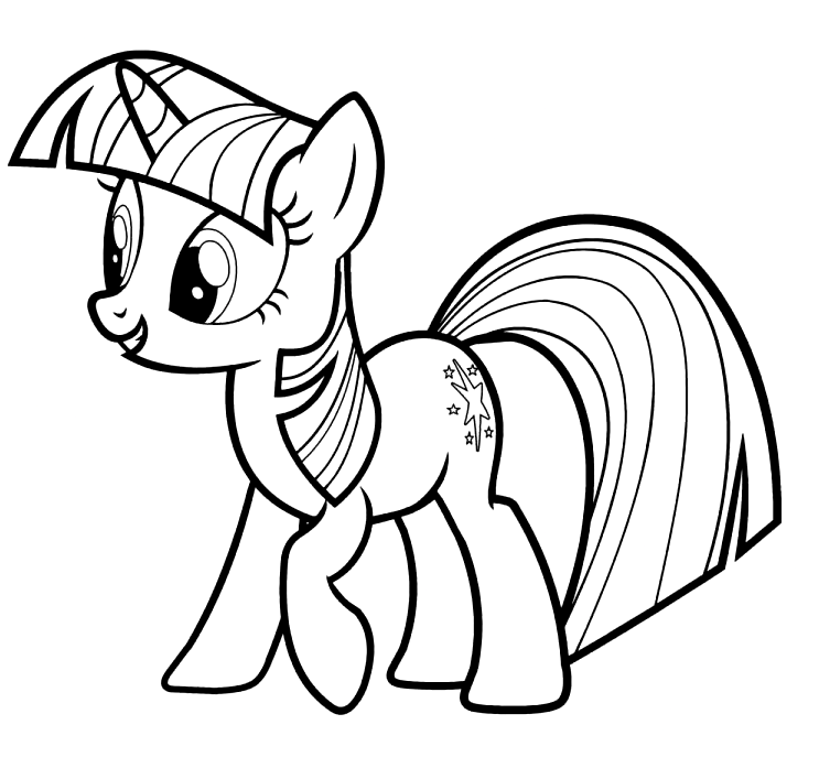 Free Printable Twilight Sparkle Coloring Page