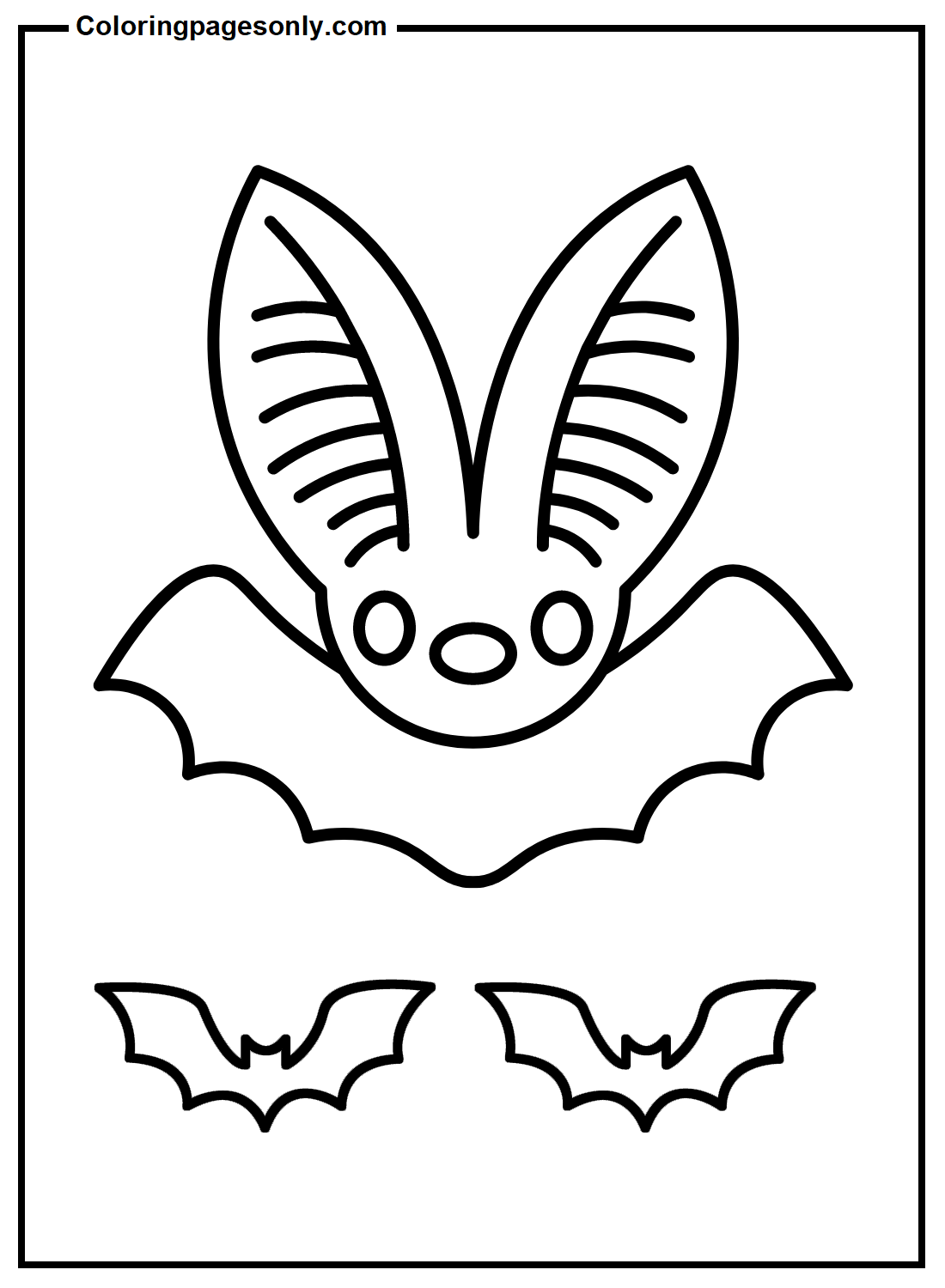 Gratis afdrukbare vleermuis van Bat