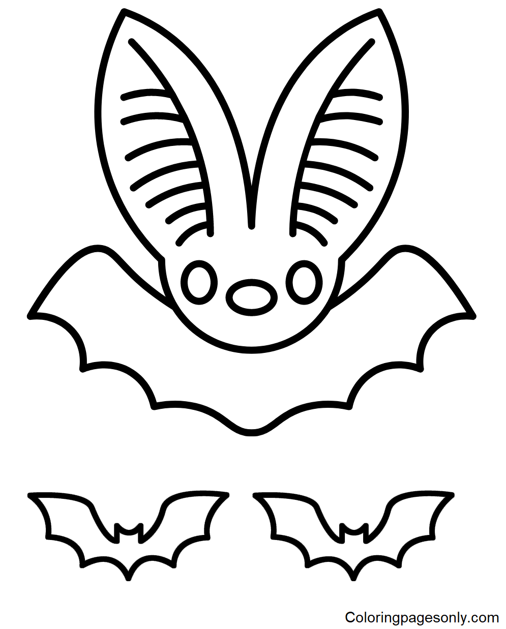 Free Printable bat Coloring Page