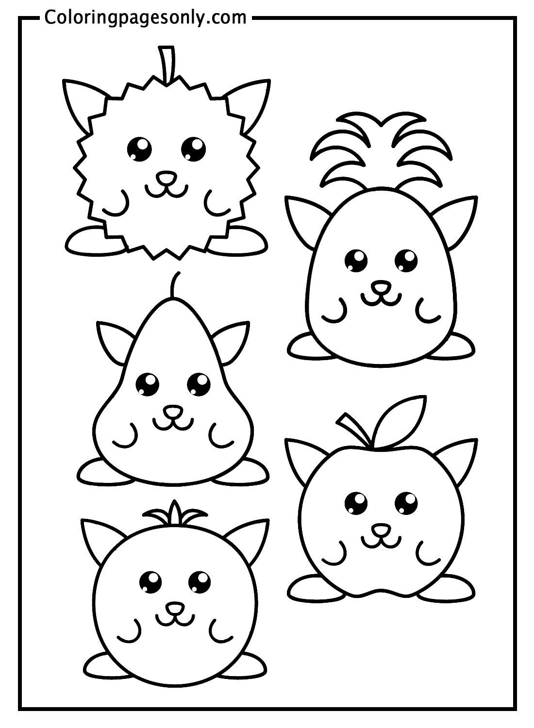 Desenhos de Adesivos de Panda Fofo para Colorir e Imprimir 