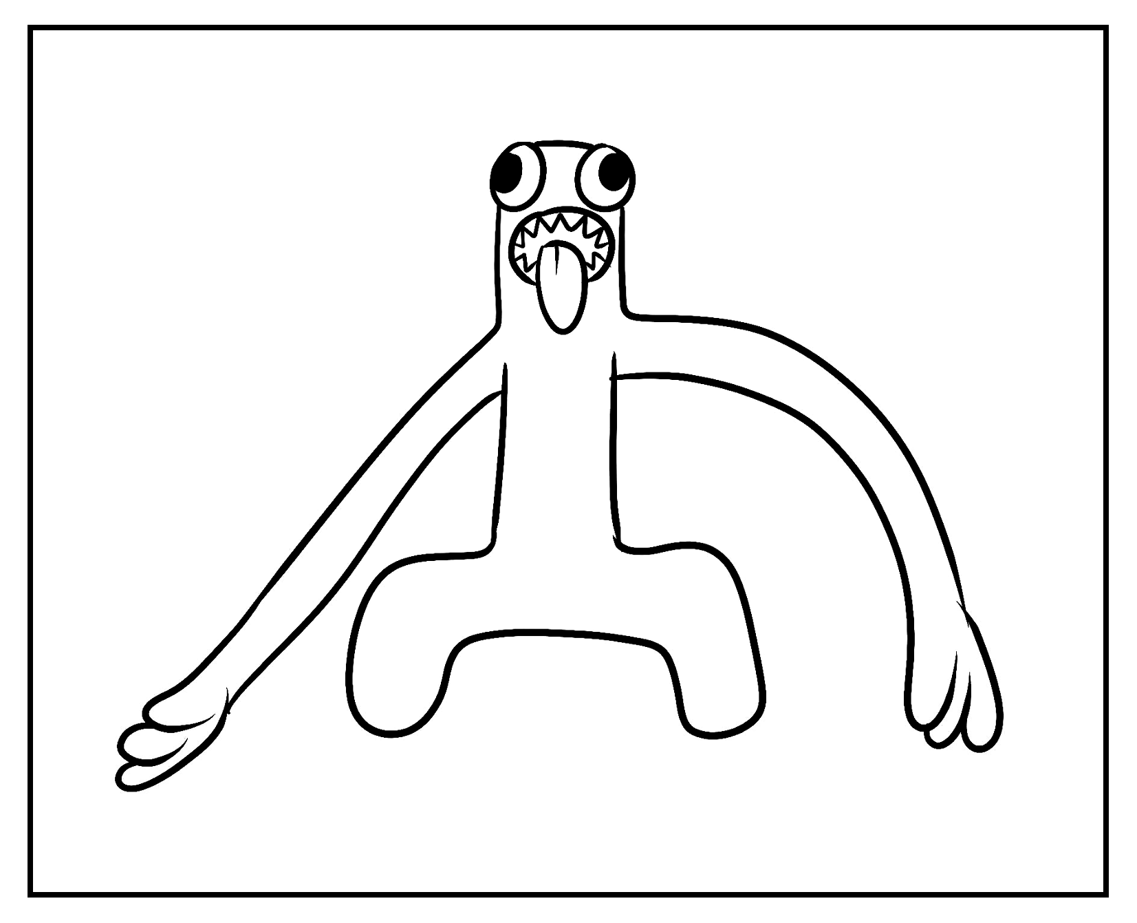 Green Rainbow Friends Coloring Pages Printable For Free
