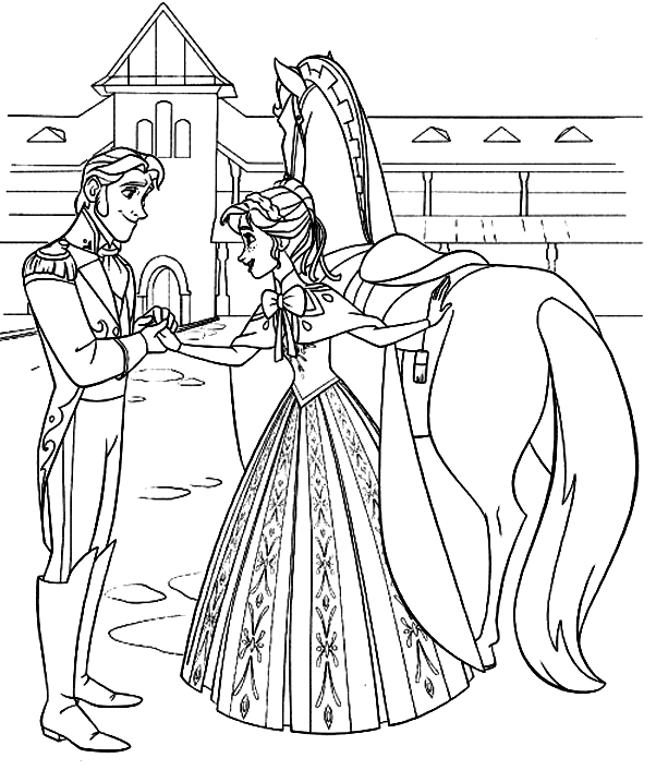 Hans and Anna Coloring Pages
