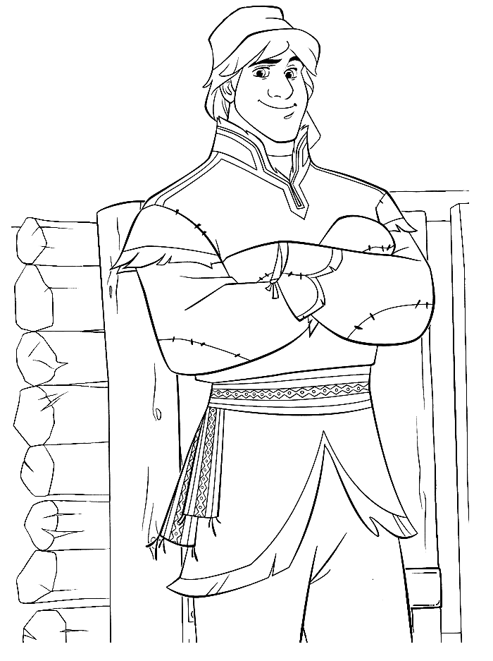 Kristoff, A True Outdoorsman Coloring Pages