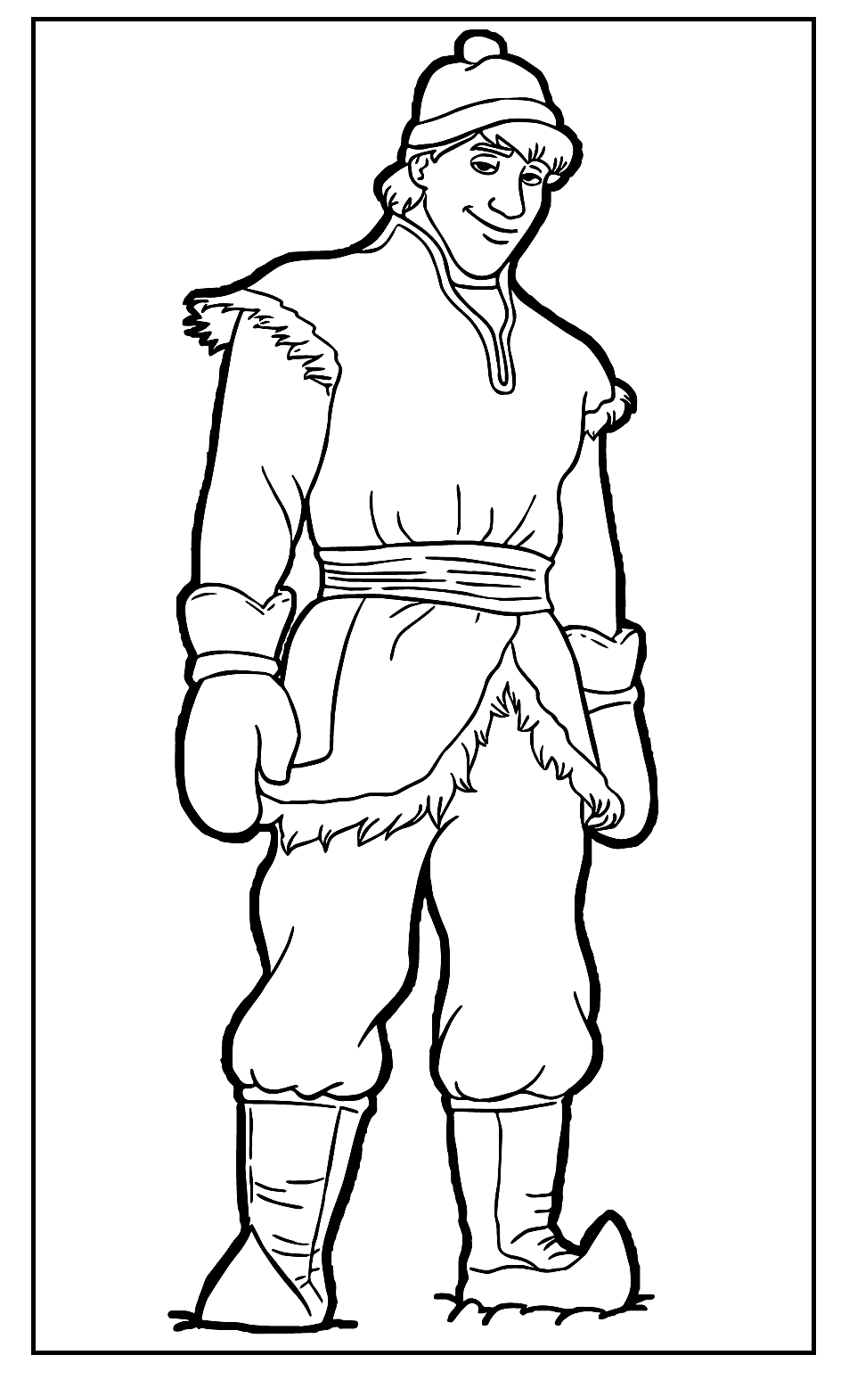 Kristoff Free Coloring Pages