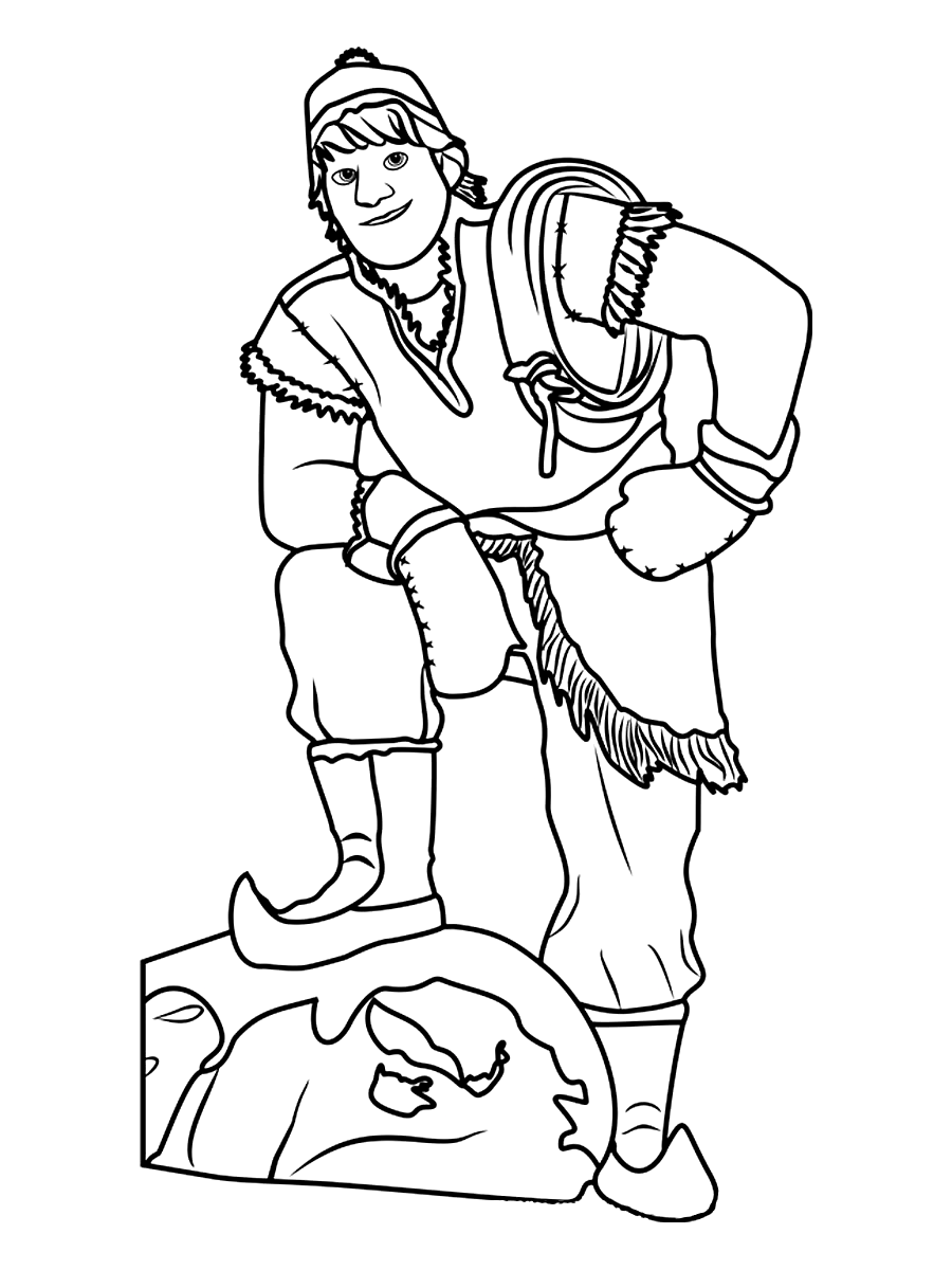 Kristoff Pictures Coloring Pages