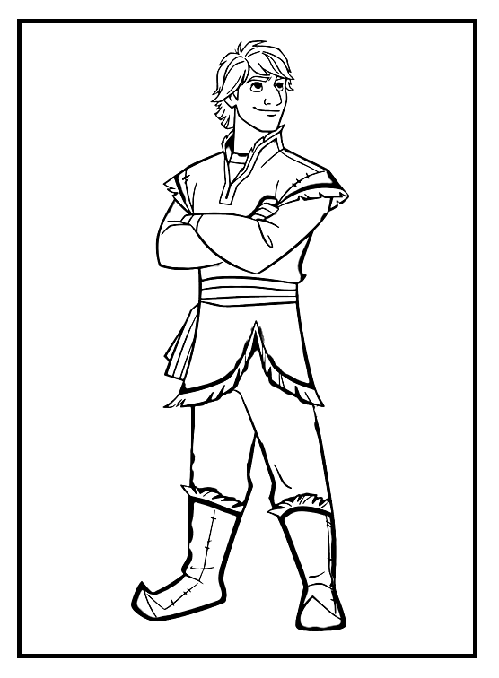 Kristoff Printable Coloring Pages