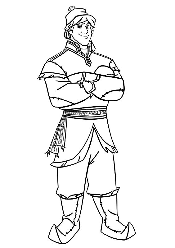 Kristoff Coloring Pages