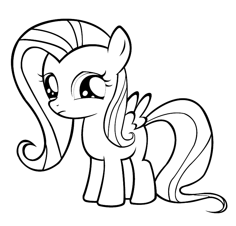 MLP Fluttershy Coloring Page