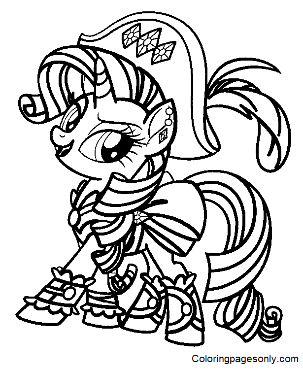 MLP Pirate Rarity Coloring Pages