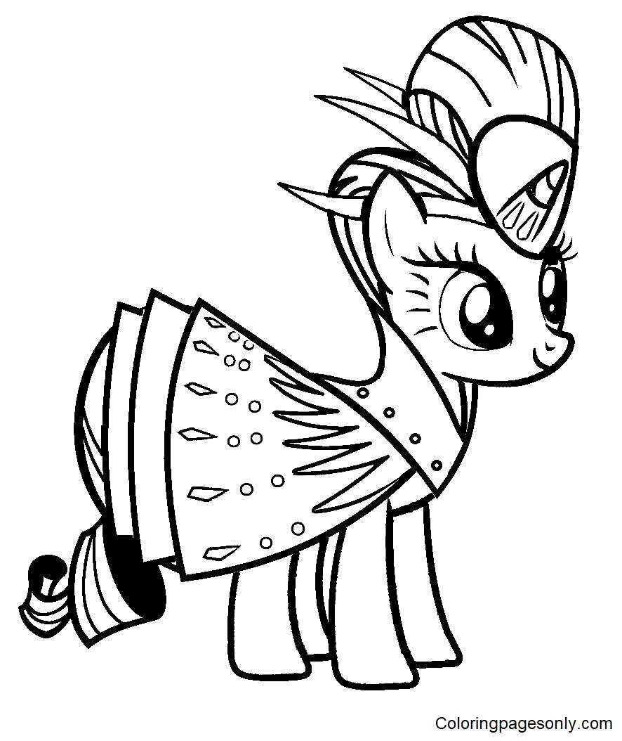MLP Rarity Picture Coloring Page