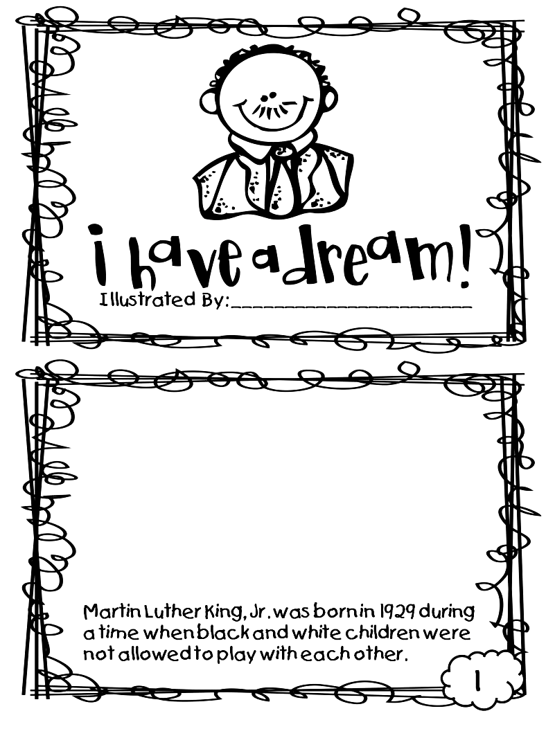 Martin Luther King Jr Dream Coloring Pages